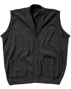 Cotton Valley Knitted Sleeveless Cardigan Black